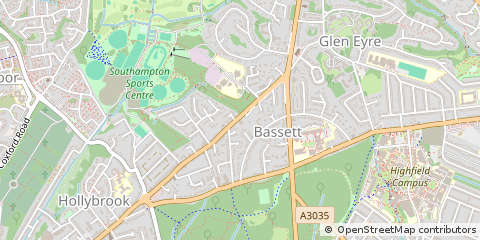 Map of Southampton, Hampshire