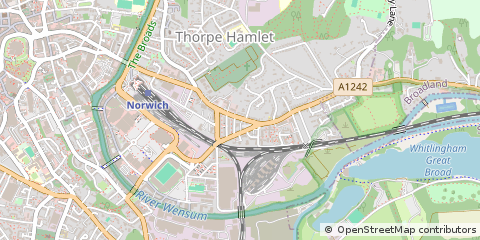 Map of Norwich, Norfolk