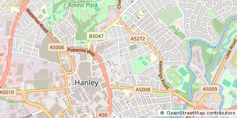 Map of Stoke-on-Trent