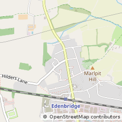 Map of Edenbridge, Kent