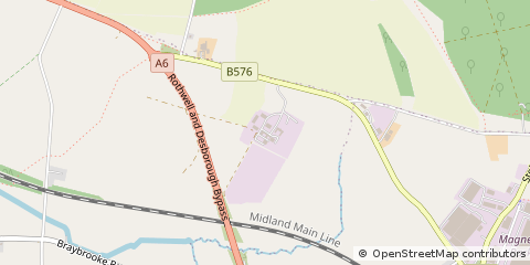 Map of Market Harborough, Leicestershire