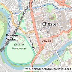 Map of Chester, Flintshire