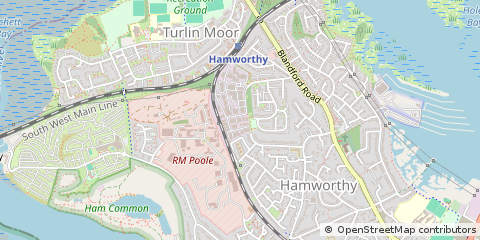 Map of Poole, Dorset