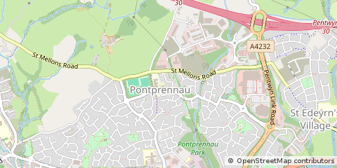 Map of Cardiff