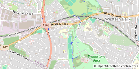 Map of Leicester