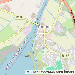 Map of Toomebridge, County Antrim