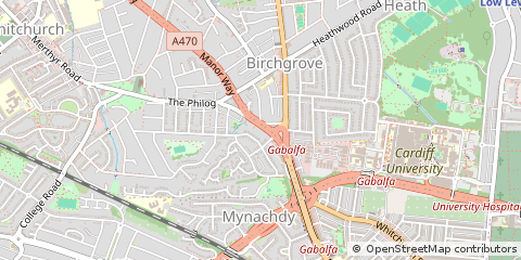 Map of Cardiff