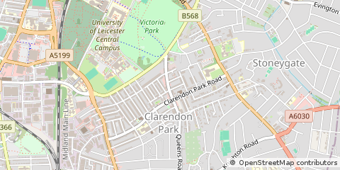 Map of Leicester