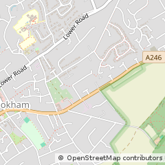 Map of Leatherhead, Surrey