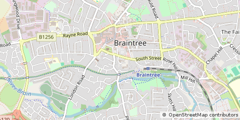 Map of Braintree, Essex