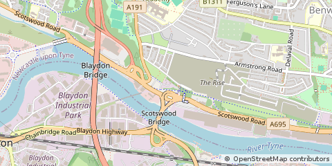 Map of Newcastle Upon Tyne, Tyne & Wear