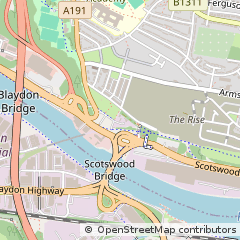 Map of Newcastle Upon Tyne, Tyne & Wear