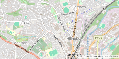 Map of Huddersfield