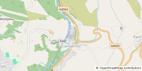 Map of Bridgend