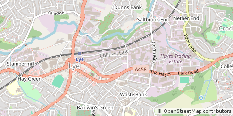 Map of Stourbridge, West Midlands