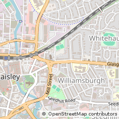 Map of Paisley, Renfrewshire