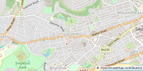 Map of Swansea