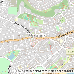 Map of Swansea