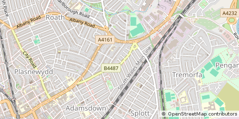 Map of Cardiff
