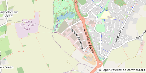 Map of Braintree, Essex