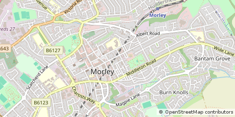 Map of Leeds, West Yorkshire