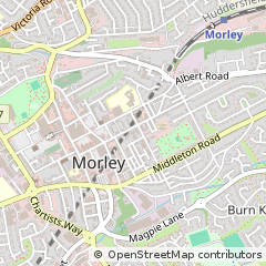 Map of Leeds, West Yorkshire