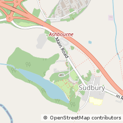 Map of Derbyshire