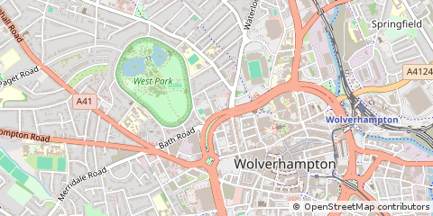 Map of West Midlands