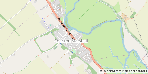 Map of Blandford Forum, Dorset