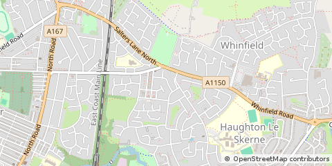 Map of Darlington