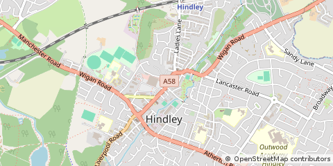 Map of Wigan