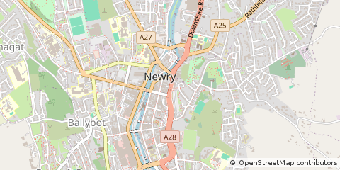 Map of Newry, Down