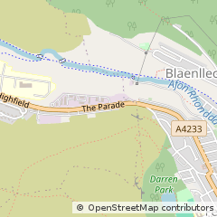 Map of Ferndale, MID Glamorgan