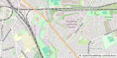 Map of Carlisle, Cumbria
