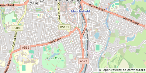 Map of Macclesfield