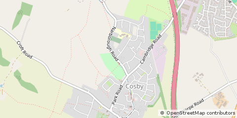 Map of Cosby, Leicester