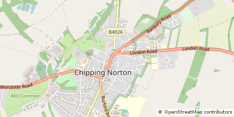 Map of Chipping Norton, Oxfordshire
