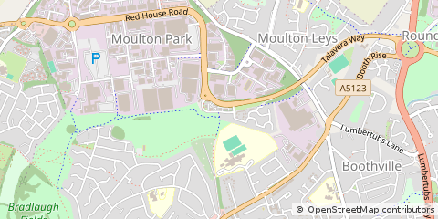 Map of Northampton, Northamptonshire