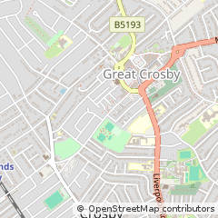 Map of Liverpool, Merseyside