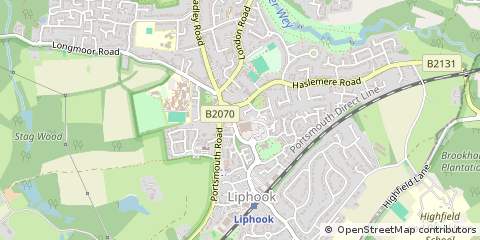 Map of Liphook, Hampshire