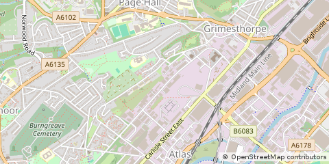 Map of Sheffield