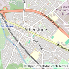 Map of Atherstone, Warwickshire