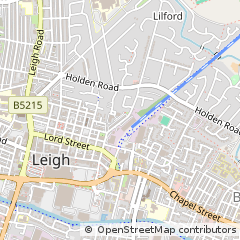Map of Leigh, Cheshire