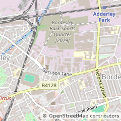 Map of Bordesley Green, Birmingham