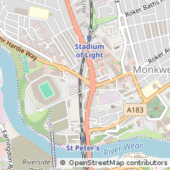 Map of Sunderland