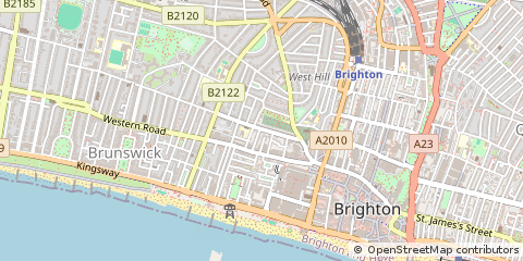 Map of Brighton, East Sussex