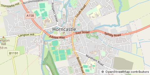 Map of Horncastle, Lincolnshire