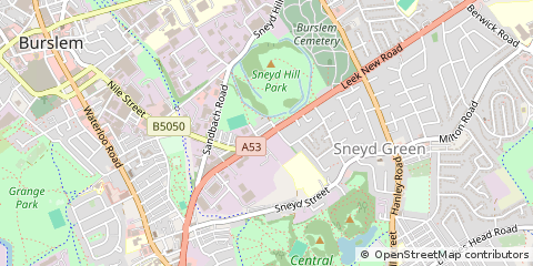 Map of Stoke-on-Trent