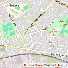 Map of Bramley, Leeds, West Yorkshire