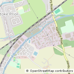 Map of Bromsgrove, Worcestershire